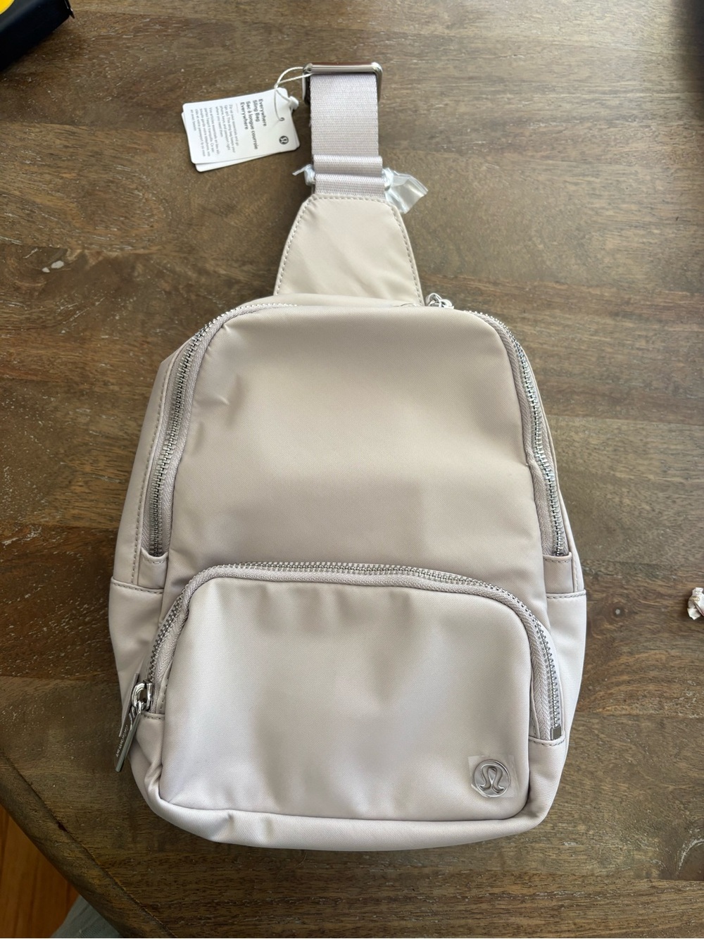 lululemon Everywhere Sling Bag- Light Beige-Small